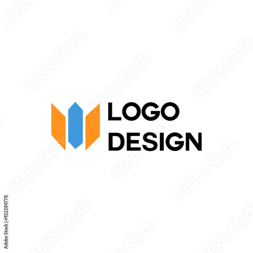 colorful business company simple logo design photo