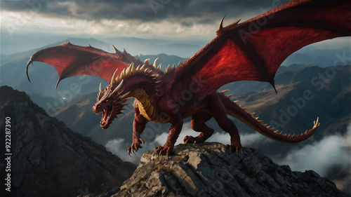 Inferno Dragon Unleashed | Volcanic Rage in the Mountains