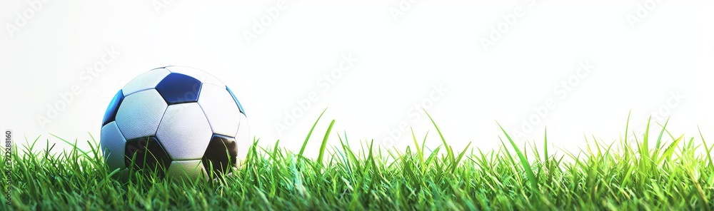 On a transparent background, a soccer ball is thrown on a football field. On a transparent background, a soccer ball is thrown on a football field.