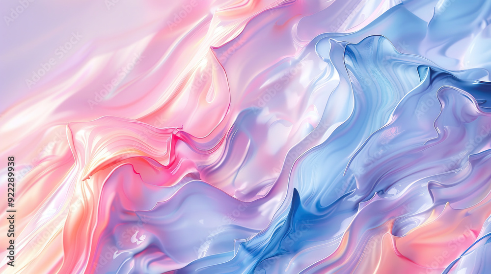 Abstract fluid painting with pastel hues of pink and blue modern creative design flowing patterns visual artwork Abstract fluid painting with pastel hues of pink and blue modern creative design flowing patterns visual artwork