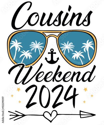 cruise squad 2024 glasses summer vector design eps 