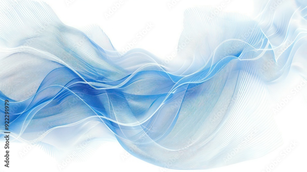Blue minimal tech wavy lines abstract futuristic, abstract blue wave background. Blue minimal tech wavy lines abstract futuristic, abstract blue wave background.