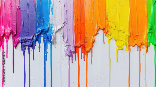 the art of rainbow paint artart of rainbow paint art  photo