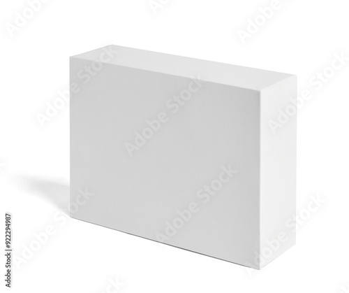 white box package mock up template product background design container cardboard blank paper pack