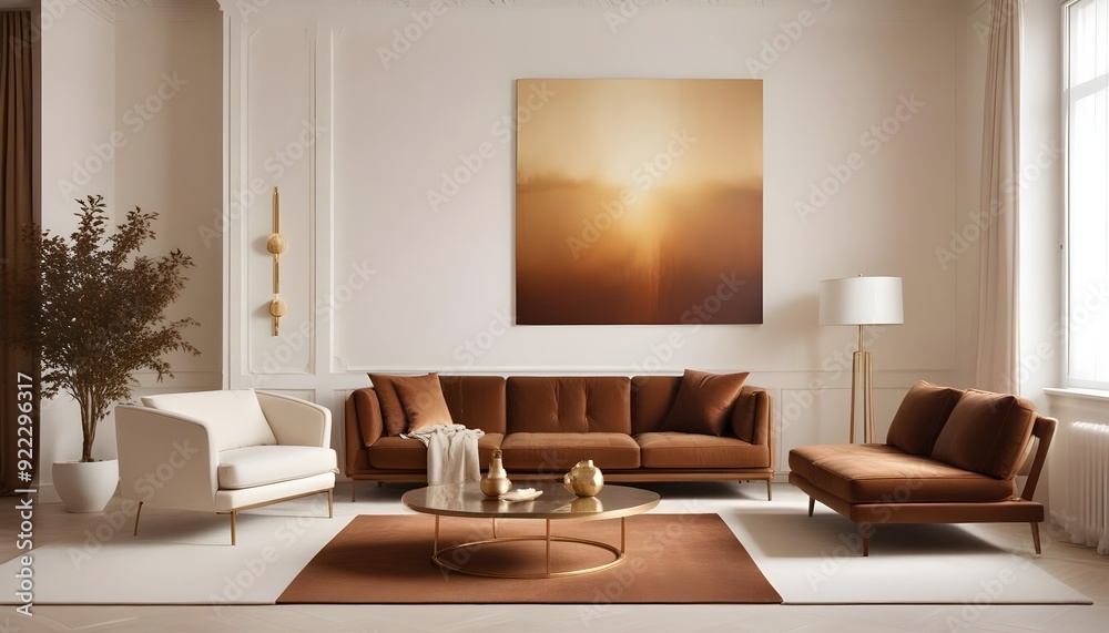 Photo interior modern design room 3d illustration Photo interior modern design room 3d illustration
