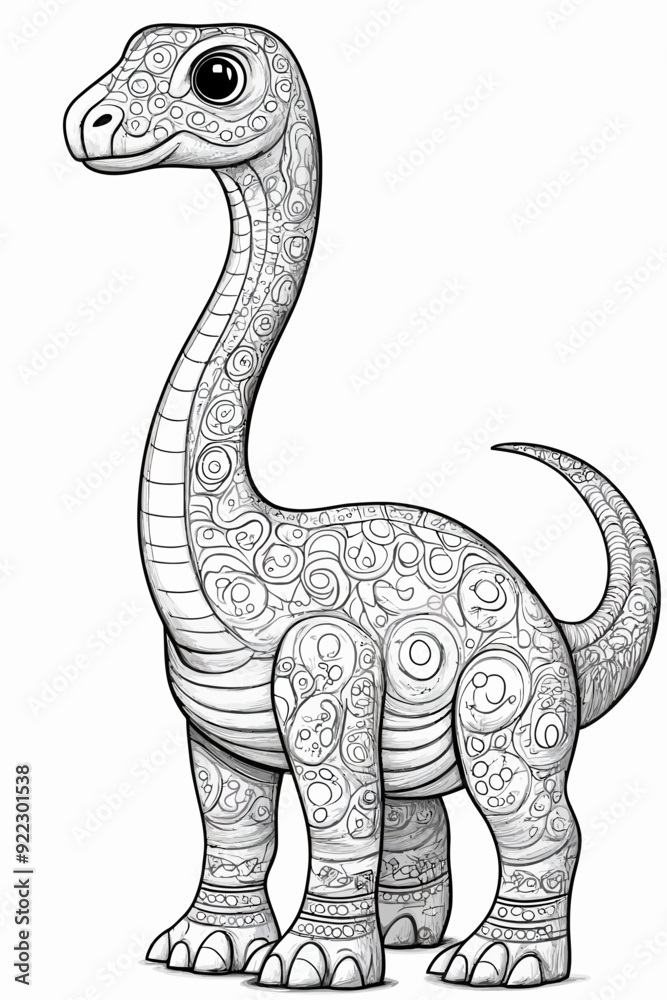 Naklejka premium coloring book illustration 