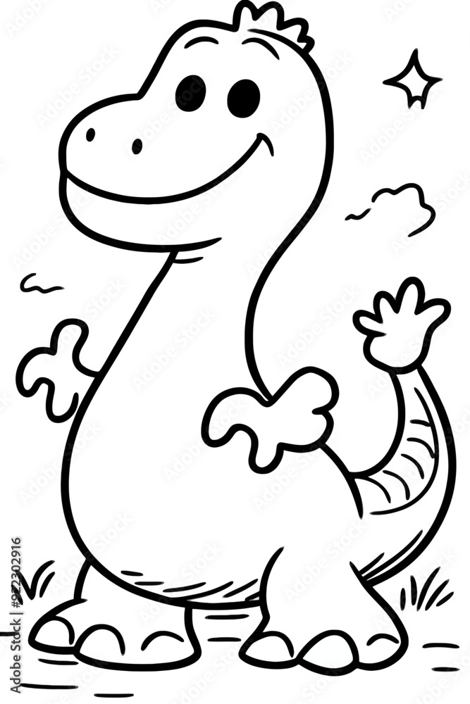 Obraz premium coloring book illustration 