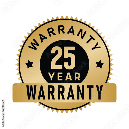 25 Year Warranty | Warranty | Icon | Vector