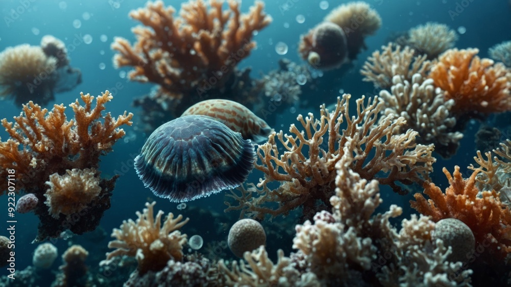 This image showcases a variety of microscopic marine organisms, ideal for scientific exploration and marine biology studies, with a broad application in educational content.