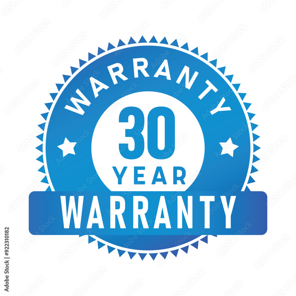 Fototapeta premium 30 Year Warranty | Warranty | Icon | Vector