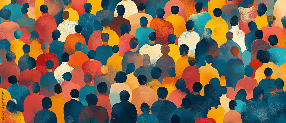 Diverse Crowd of People in Abstract Watercolor Style Illustration, Diverse Crowd of People in Abstract Watercolor Style Illustratio Diverse Crowd of People in Abstract Watercolor Style Illustration, Diverse Crowd of People in Abstract Watercolor Style Illustratio