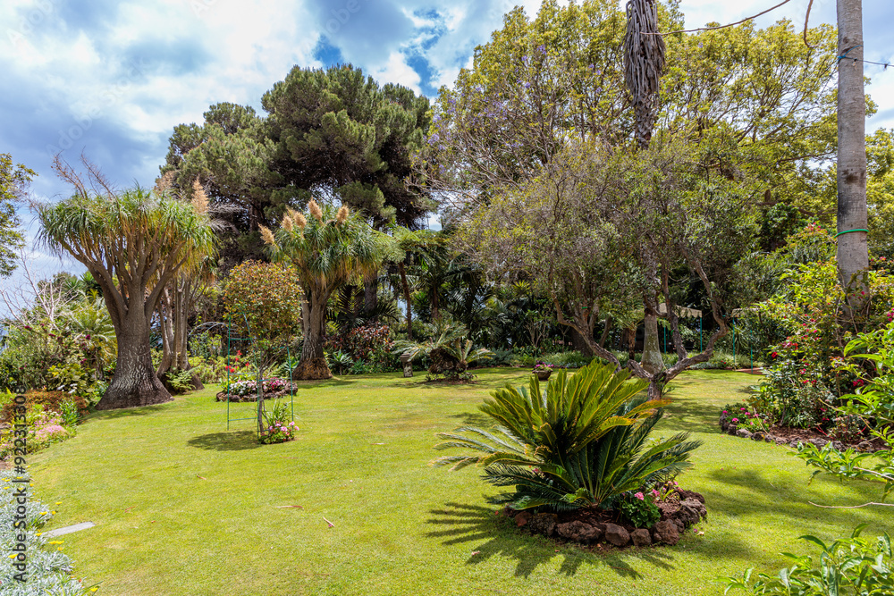 Quinta Splendida Botanical Garden on the island of Madeira