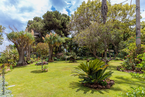 Obraz na płótnie Quinta Splendida Botanical Garden on the island of Madeira w salonie