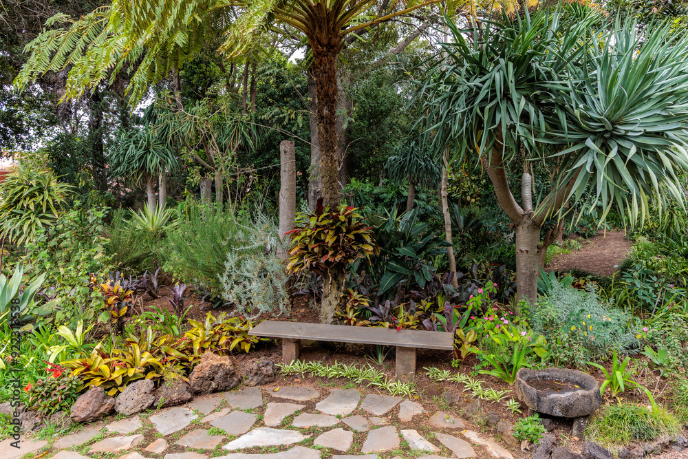 Quinta Splendida Botanical Garden on the island of Madeira