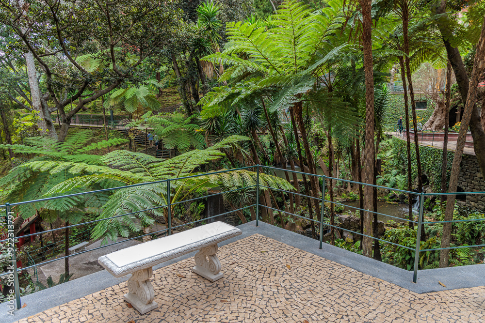 Walk around the Monte Palace Tropical Garden on the island of Madeira