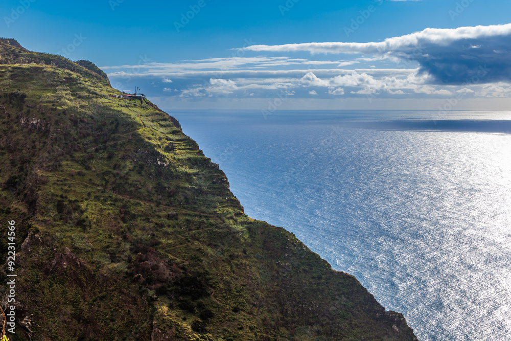 View of the Atlantic from the northern cliffs of Madeira Island