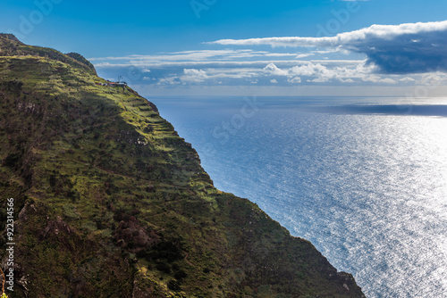 View of the Atlantic from the northern cliffs of Madeira Island