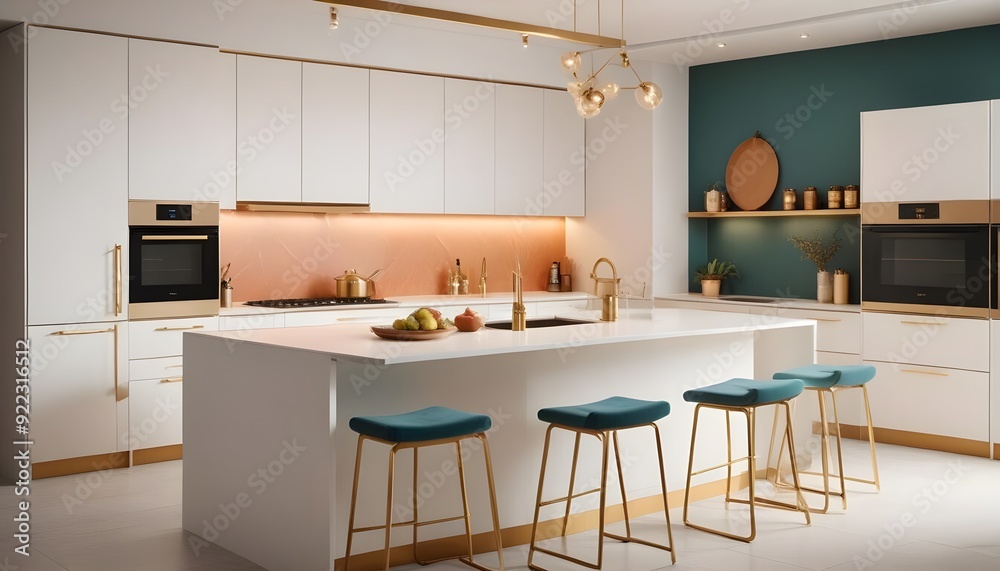 Photo interior modern design room 3d illustration Photo interior modern design room 3d illustration