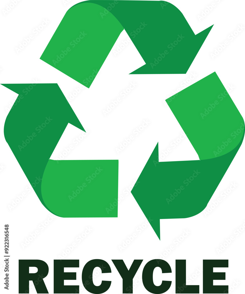 Obraz premium recycling Green sign, Green symbol, Recycling rotation arrow, Green arrows recycle, Recycle logo color