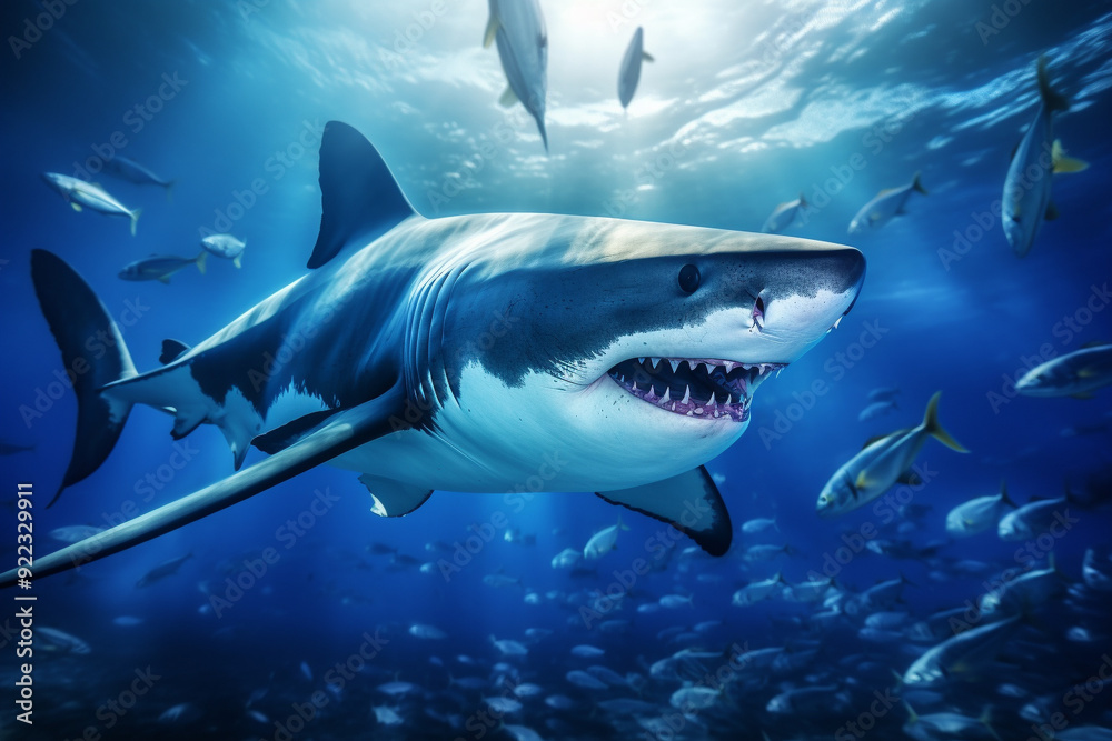 Fototapeta premium great white shark