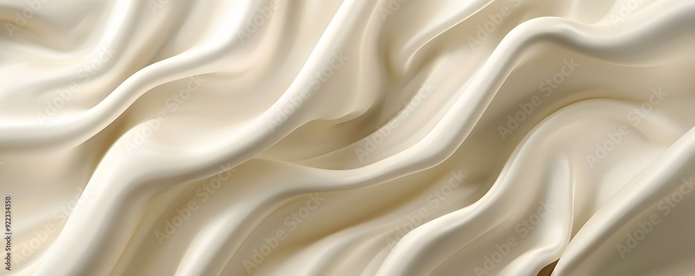 Abstract Swirling Texture of Draped Cream Fabric Abstract Swirling Texture of Draped Cream Fabric