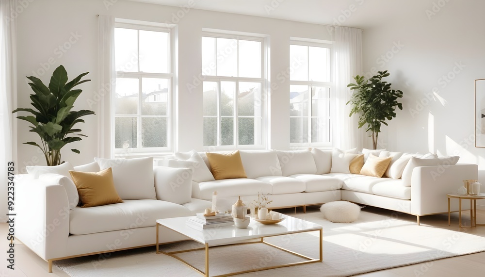 Photo interior modern design room 3d illustration Photo interior modern design room 3d illustration