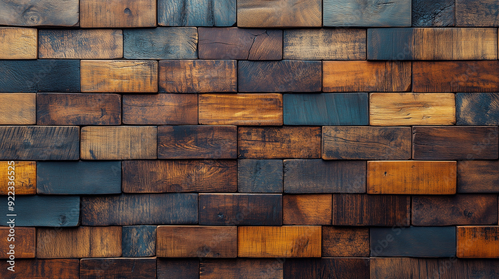 Reclaimed Wood Wall: A rustic and textured background of reclaimed wood planks, showcasing various shades of brown, grey, and orange, creating a visually captivating and organic pattern. Reclaimed Wood Wall: A rustic and textured background of reclaimed wood planks, showcasing various shades of brown, grey, and orange, creating a visually captivating and organic pattern.