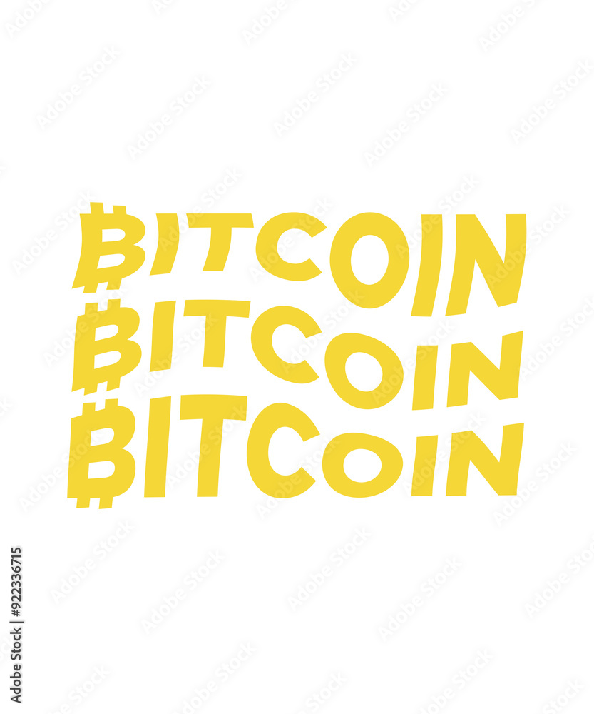 Obraz premium bitcoin text