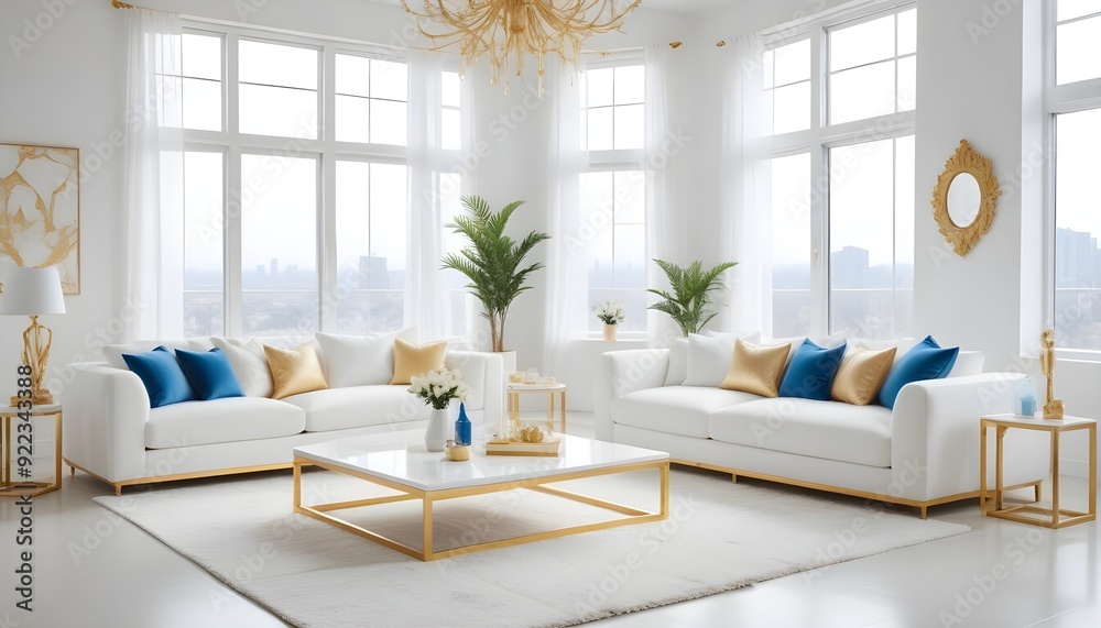 Photo interior modern design room 3d illustration Photo interior modern design room 3d illustration