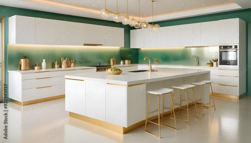 Photo interior modern design room 3d illustration