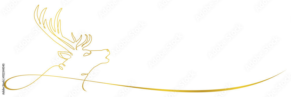 Obraz premium Christmas reindeer vector