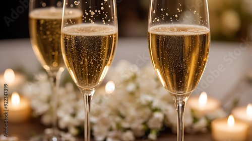 glasses of champagne
