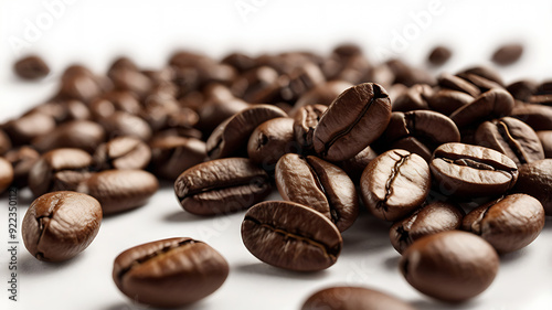 coffee beans on a white background