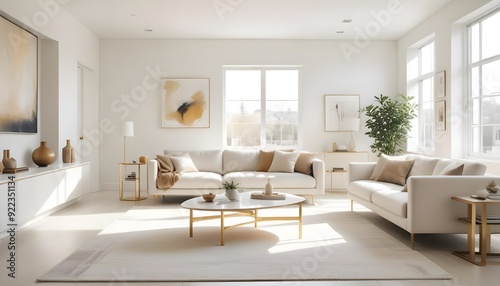 Photo interior modern design room 3d illustration