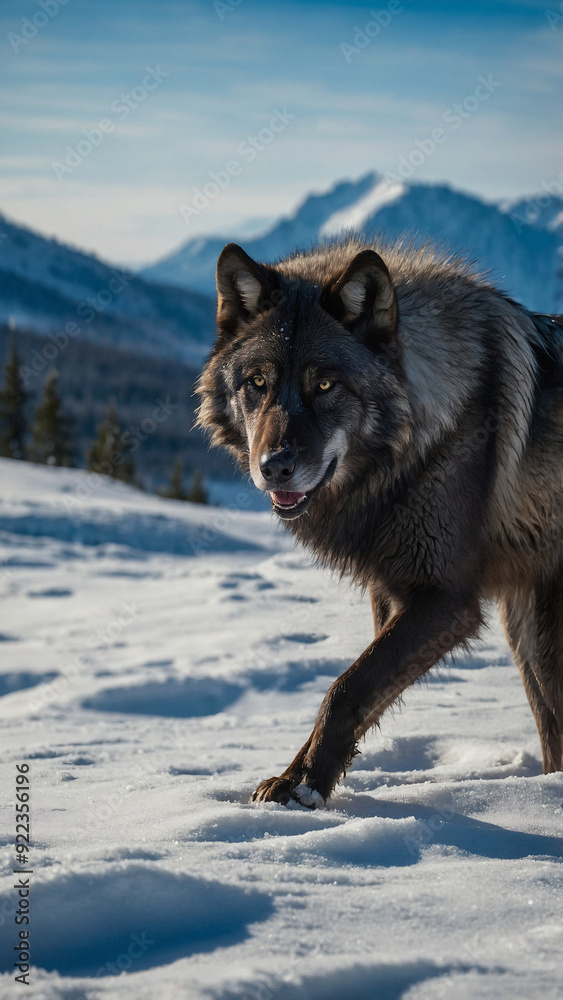 Naklejka premium Wolf 