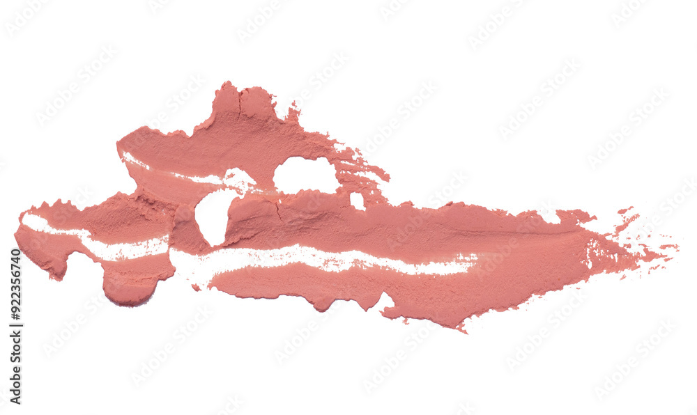 Obraz premium Brick orange brush strokes set on transparent background.