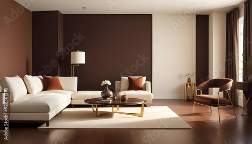 Photo interior modern design room 3d illustration