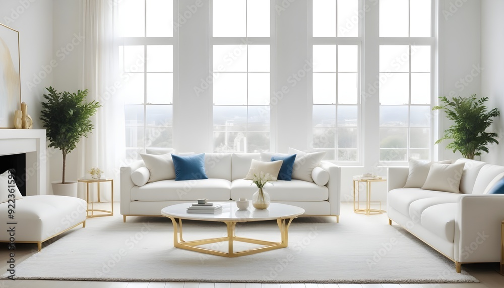 Photo interior modern design room 3d illustration Photo interior modern design room 3d illustration
