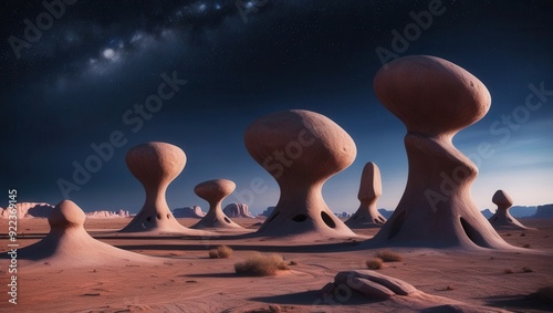 Bizarre Otherworldly Rock Formation photo