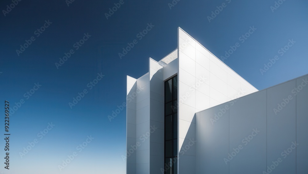 Sleek Modern Building with Minimalist Design Sleek Modern Building with Minimalist Design