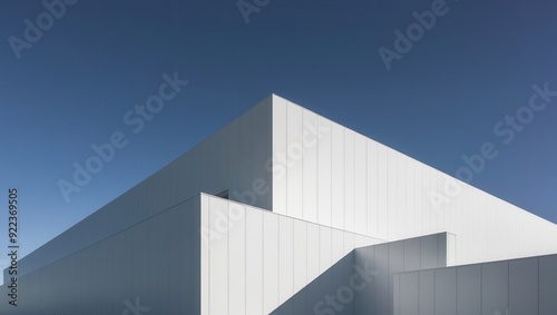 Sleek Modern Building with Minimalist Design photo