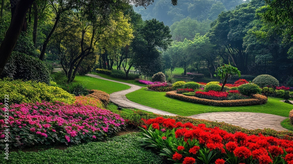 Obraz premium Serene Garden Path