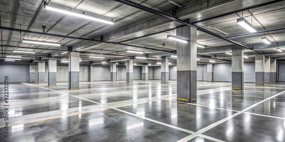 Large concrete garage with multiple car spaces, parking, cars, vehicles, storage, structure, spacious, industrial Large concrete garage with multiple car spaces, parking, cars, vehicles, storage, structure, spacious, industrial