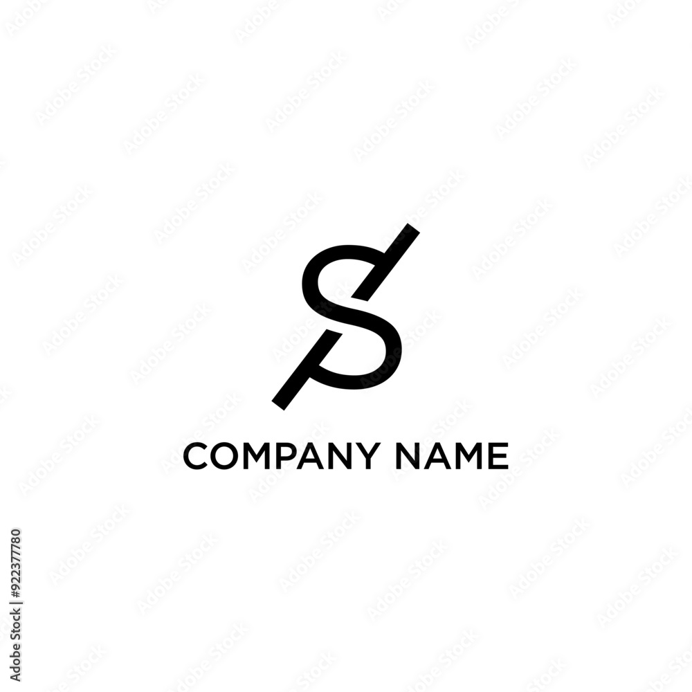 Simple and modern letter PS initials logo design. Simple and modern letter PS initials logo design.