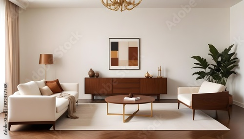 Photo interior modern design room 3d illustration