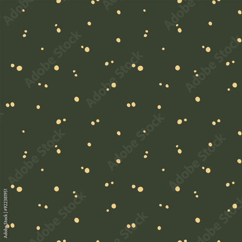 simple vector seamless pattern in green color