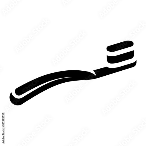 toothbrush glyph icon