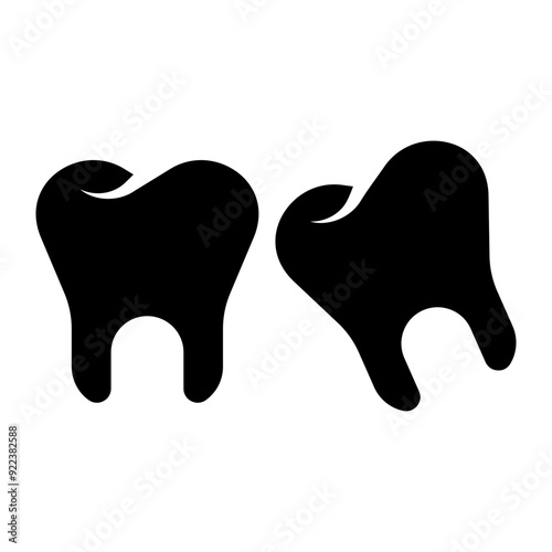 impaction wisdom teeth glyph icon