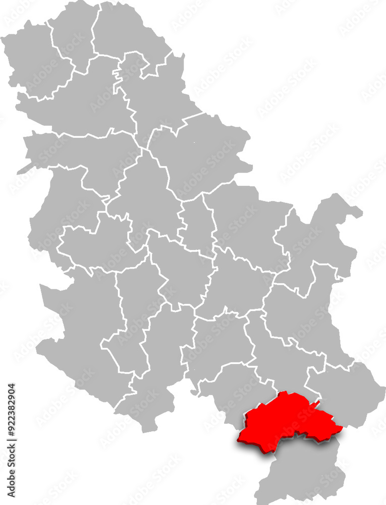 jablanica district map ADMINISTRATIVE DIVISIONS of SERBIA 3d isometric map jablanica district map ADMINISTRATIVE DIVISIONS of SERBIA 3d isometric map