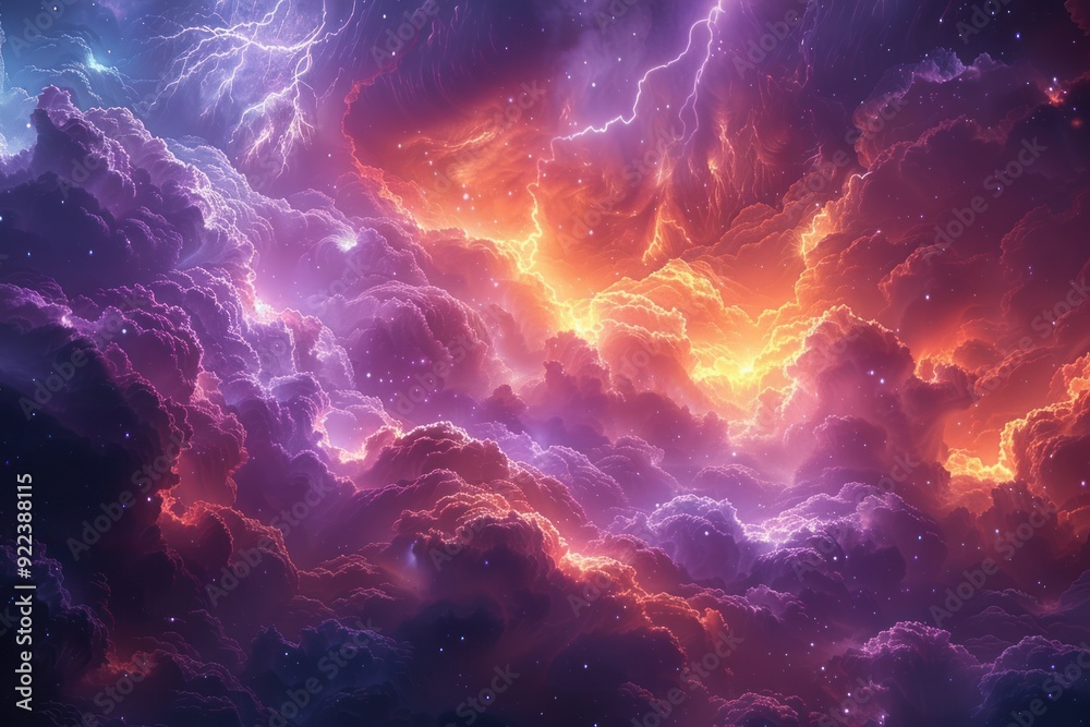 Cosmic Storm Clouds with Electrifying Energy Cosmic Storm Clouds with Electrifying Energy
